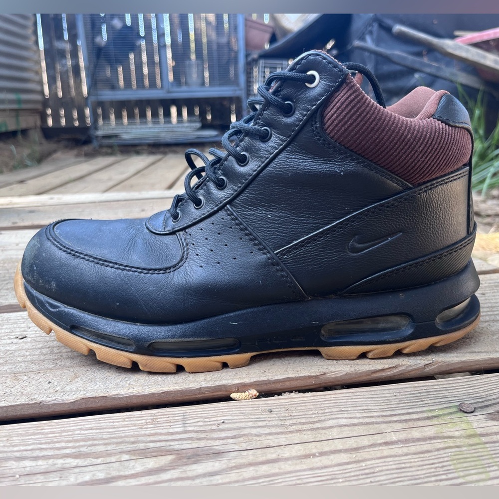 Nike Air Max Goadome SE 2021 Black/Brown ACG Leather Boots men’s sz 11 - Picture 2 of 13